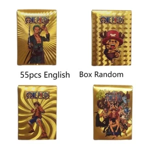 One Piece Card Display Box Boosters Pack 55 Pcs Limited Gold Edition Manga TCG - Imagen 1 de 7