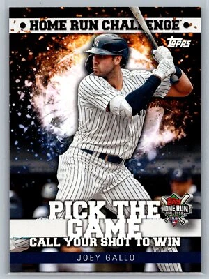 2022 Topps Home Run Challenge Unused #HRC-21 Joey Gallo 6391266 Yankees - Image 1 of 2