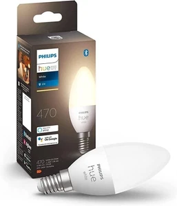 Philips Hue LED Leuchtmittel E14 LED Kerze 5,5W 470lm App steuerbar Warmweiß ✅ - Bild 1 von 1
