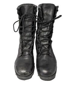 RO SEARCH US GI ISSUE LEATHER Military Combat Boot Gr. 7R USMC ARMY Vintage 80's - Bild 1 von 13