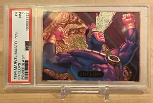 Fleer Marvel Masterpieces 1994 Power Blast Cyclops #4 PSA 7 - Imagen 1 de 7