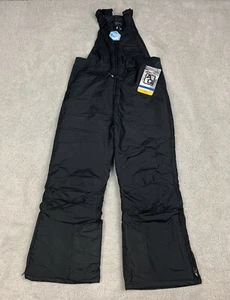 Arctic Quest AQ Unisex Ski And Snow Bibs Overalls Black Youth Small 7-8 - Picture 1 of 11