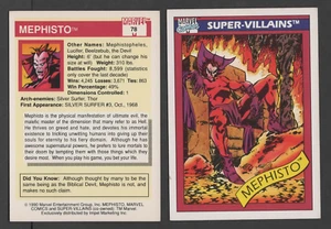 1990 Marvel Universe Series 1 #78 Mephisto Comic Trading Card NEWUNCIRCULATED - Picture 1 of 1