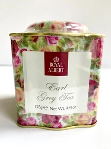 Rare Sealed Royal Albert Earl Grey Tea Tin Old Country Roses Circa 2004 NIP Full - Picture 1 of 6