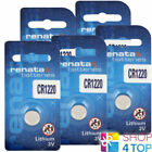 5 Renata Cr1220 Lithium Batteries 3V Cell Coin Button Ecr1220 Exp 2028 New