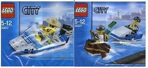 2x Lego City 30227 Jetski Verfolgung + 30017 Speedboot Promos im Polybeutel - Picture 1 of 1