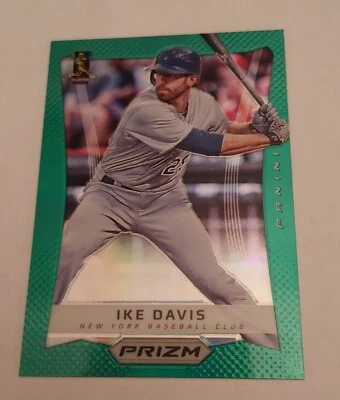 2012 panini prizm baseball card green prizm Ike Davis #76 - Image 1 of 2