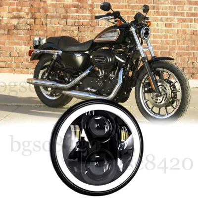 Светодиодная фара 5,75 дюйма для Harley Davidson Sportster 84 XL 1200 883 XL1200C XL1200X - Изображение 1 из 4