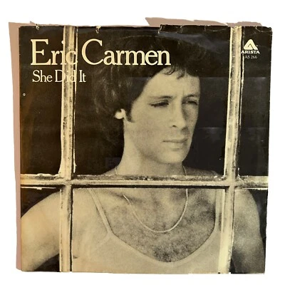 Eric Carmen - She Did It 1977 45 rpm w/picture sleeve AS0266 - VG - Image 1 of 3