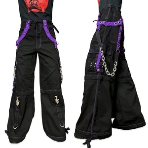 Pantalones Cortos Raros Tripp NYC Gótico Skate Grunge Correas Sueltos Bondage y2k AF7340M - Imagen 1 de 11