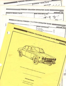 JAGUAR XJ6 XJ 6 PIEZAS DEL CUERPO MARCO ORIGINAL HOJAS DE CHOQUE RARAS MF - Imagen 1 de 1