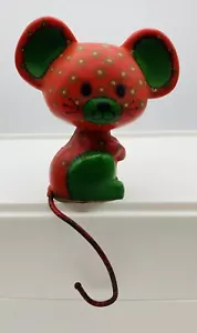 Hallmark Company Blumendruck Calico Maus grün & rot Strumpfhalter - Bild 1 von 7