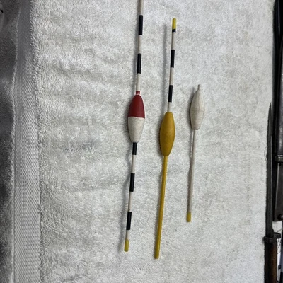 Vintage Hand Painted Cork Fishing Bobbers - Image 1 of 2