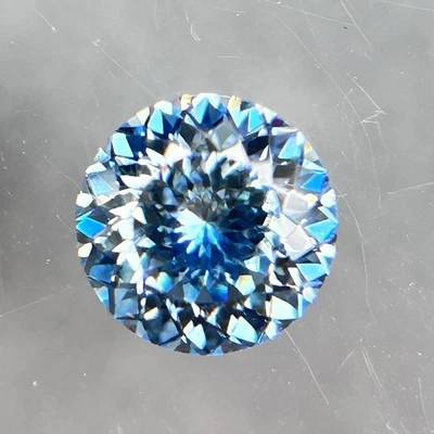Excellent Portuguese Cut Round Aquamarine Loose Moissanite 1PCS 5mm-11mm GRA - Image 1 of 4