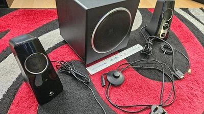Logitech 40W Z523 2.1 Speaker System Subwoofer 360-degree Powerful Sound - Image 1 of 4