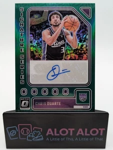 Chris Duarte 2023-24 Donruss Optic Signature Series Automático #SS-DRE Verde - Imagen 1 de 5