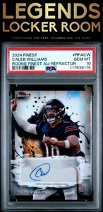 Autógrafos Topps Finest Rookie 2024 Caleb Williams Refractor PSA 10 - Imagen 1 de 2