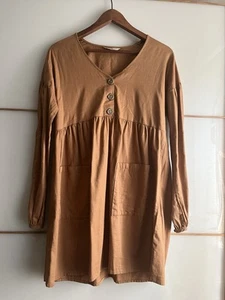 C&A YESSICA Damen Fit & Flare Kleid Gr. 36 Grün Weiß Gemustert 3/4 Arm - Bild 1 von 4