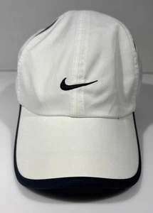 Nike Hat Cap Strap Back Adjustable One Size White Lightweight Golf Tennis Used - Picture 1 of 10