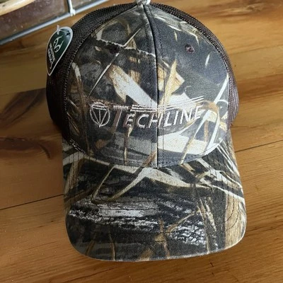 New REALTREE Camo Max-5 Pattern logo Hunting Hat Cap Techline Logo CapAmerica - Image 1 of 4