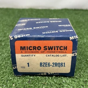 Honeywell Micro Switch BZE6-2RQ81 NOS - Picture 1 of 2