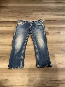 Rock Revival Marlon Capri Jeans Damen Größe 27 dunkle Waschung 27 - Bild 1 von 8