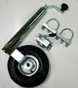 Zubehör PKW Anhänger Stützrad luftbereift, Klemme Set 6 für Rundrohr - Bild 1 von 3