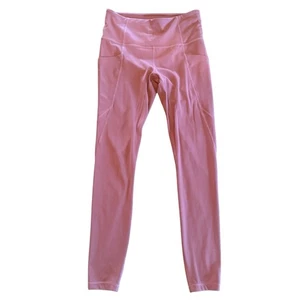 Athleta Women’s Small Mauve Pink Leggings Stash Pockets 27” Inseam - Picture 1 of 10