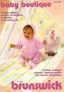VTG!OOP!BRUNSWICK BABY BOUTIQUE VOL 804 CROCHET/ KNIT - Picture 1 of 6