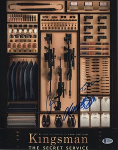SAMUEL L JACKSON TARON EGERTON COLIN FIRTH SIGNED AUTOGRAPH KINGSMAN 11x14 PHOTO - Picture 1 of 1