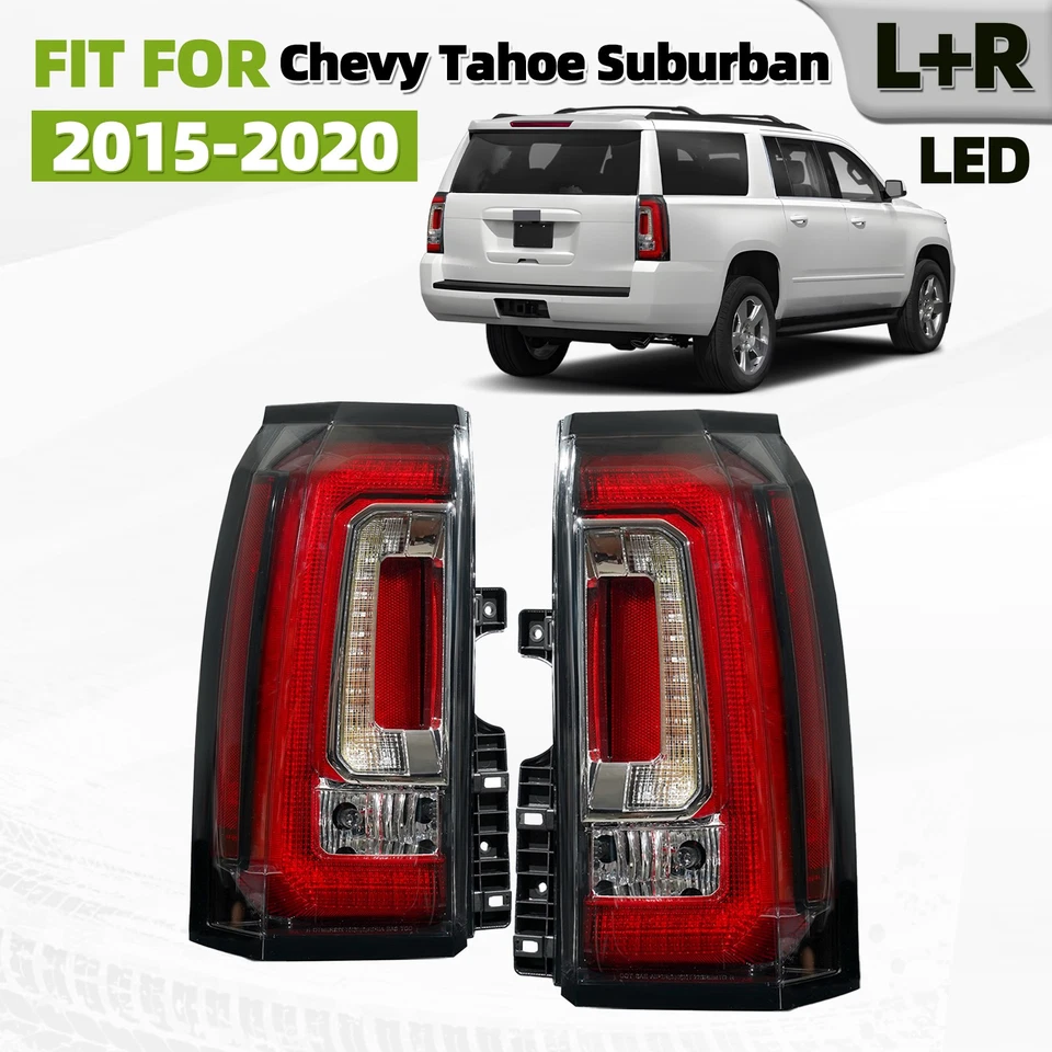Upgrade LED Tail Light For 2015-2020 Chevy Tahoe/Suburban to GMC Style L+R Pair Foto 1 de 4