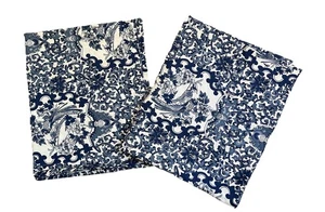 Ralph Lauren LAUREN Home Kissenbezüge blau weiß Tamarinde Vogel Blumen 2 Baumwolle - Bild 1 von 15