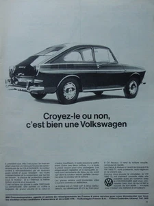 ADVERTISING BELIEVE IT OR NOT IT IS A VOLKSWAGEN VW 1600 TL 2 CARBURETOR - Picture 1 of 1