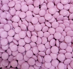 ROSA SCHOKOLADENGESCHMACK "Smarties Style" BOHNEN Pick & Mix Baby Party Mädchen - Bild 1 von 4