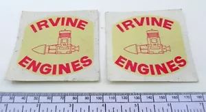 Transfers Irvine Engines - Set of 2 - with Rear Induction .40 - Picture 1 of 3