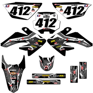 2011-2016 CRF 100 PODIUM Black Senge Graphics Kit compatible con Honda - Imagen 1 de 10
