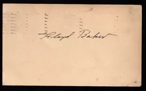 1948 Floyd Baker Chicago White Sox VINTAGE GOVERNMENT POSTCARD GPC SIGNED AUTO - Picture 1 of 1