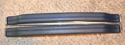 LINCOLN MARK VI 6 DOOR PANEL PULL STRAPS GRAB HANDLES NAVY BEZELS 1980 1981 1982 Foto 1 de 4