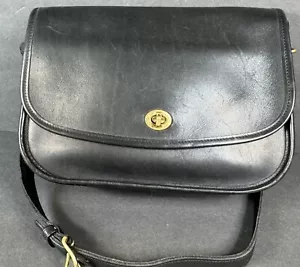 Borsa a tracolla COACH City pelle nera borsa a tracolla borsa a mano #9790 vintage - Foto 1 di 19