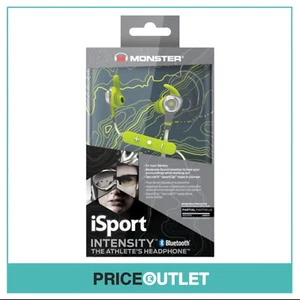 Monster - iSport Intensity - In Ear Bluetooth Headphones - Green - Brand New Sea - Picture 1 of 3