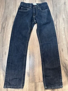 Levis 511 Kids Unisex 12 Reg Slim Fit Jeans W26 L26 Dark Wash Denim Boys Girls - Picture 1 of 11