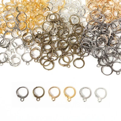 Hágalo usted mismo Ganchos para pendientes Gancho para peces Bobina Alambre para oreja Alambre para pendientes Kit de pendientes colgantes para joyería Foto 1 de 4