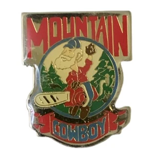 Vintage Mountain Cowboy Pin - Picture 1 of 2