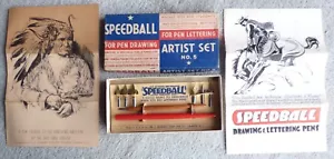 Vintage Speedball Artist Set No. 5 Drawing, Lettering Pens/Nibs, Paperwork - Picture 1 of 9