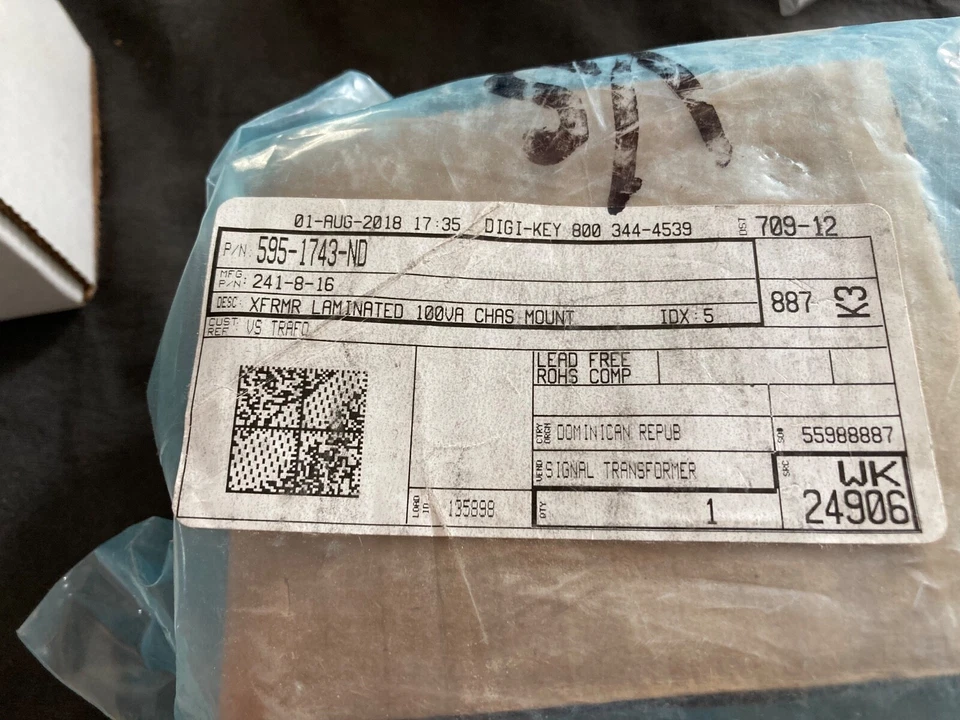 SIGNAL TRANSFORMER 241-8-16 - Image 1 of 1