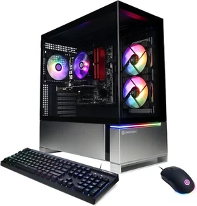 CyberPowerPC Gamer Master Gaming PC, AMD Ryzen 5 5500 3.6GHz, Radeon RX GMA3100A - Picture 1 of 7