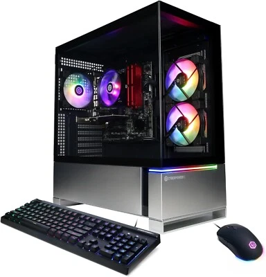 CyberPowerPC Gamer Master Gaming PC, AMD Ryzen 5 5500 3.6GHz, Radeon RX GMA3100A - Image 1 of 4