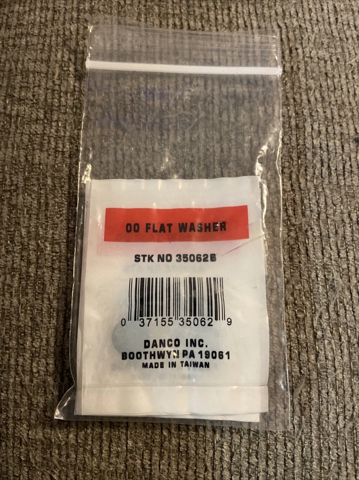 Lavadora de grifo plana Danco 35062B de goma duradera #00 (paquete de 5) Foto 1 de 1