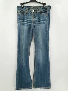Blue Asphalt Womens Size 7 (Ankle Wear) Bootcut Distressed Casual Denim Jeans - Picture 1 of 6