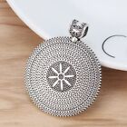 5 x Tibetan Silver Boho Round Circle Charms Pendants for Necklace Jewelry Making